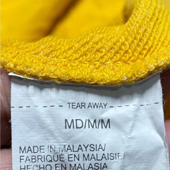 Under Armour Project Rock Blood Sweat Respect Short Sleeve Hoodie Yellow Medium - Picture 5 of 6